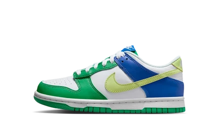 Кроссовки Nike Dunk Low GS, зелено-синие