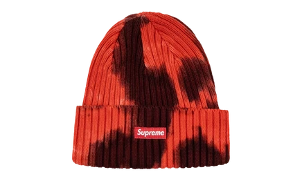 Унисекс шапка-бини Supreme Overdyed SS24, красная