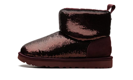 Женские угги Ugg Classic Mini Mirror Ball, фиолетовые