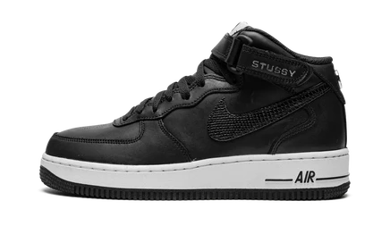Кроссовки Nike Air Force 1 Mid Stussy, черные