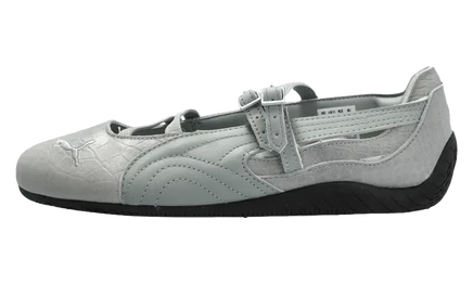 Женские балетки Puma Speedcat Ballet Croc под крокодиловую кожу, серые