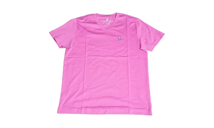 Футболка Psycho Bunny Classic V-Neck Plum Ice, фиолетовая