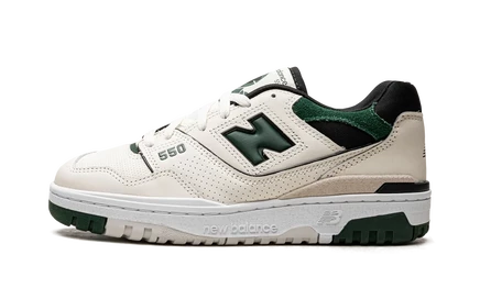Кроссовки New Balance 550, молочно-белый/хвойно-зеленый