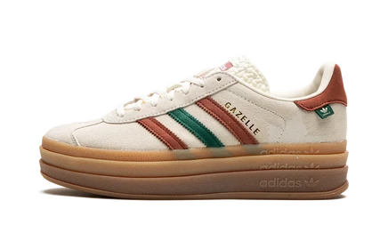 Женские кеды Adidas Gazelle Bold, Cream White / Wild Sepia