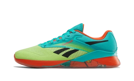Кроссовки Reebok Nano X4, зеленые/кислотно-желтые