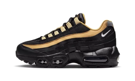 Детские кроссовки Nike Air Max 95 GS, чёрно-золотые