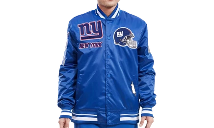 Мужская сатиновая куртка Pro Standard Mash Up Logo, синяя