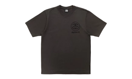 Мужская футболка Stussy Link Sport, выцветшая черная