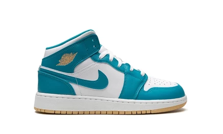 Школьные кроссовки Jordan 1 Mid Aquatone