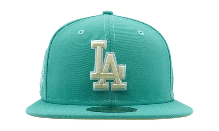 Унисекс кепка New Era 59FIFTY Dodgers 100 лет, мятная