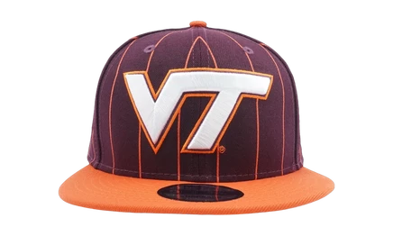 Унисекс кепка New Era Hokies NE871, бордовая/оранжевая/серая