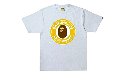 Мужская футболка Bape Colors Busy Works, серая