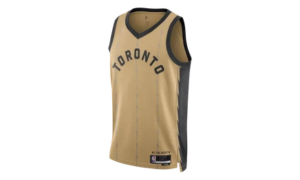 Мужская майка Nike Raptors City Edition 23, золотая/черная
