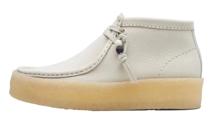 Женские мокасины Clarks Wallabee Cup, белые