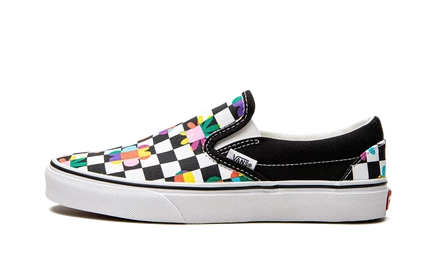 Кеды Vans Classic Slip-On Floral Checkerboard