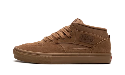 Кеды Vans Half Cab, коричневые с gum-подошвой