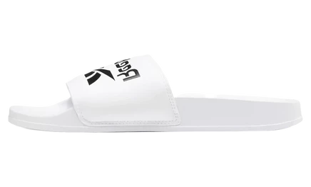 Мужские шлепанцы adidas classic, бело-черные