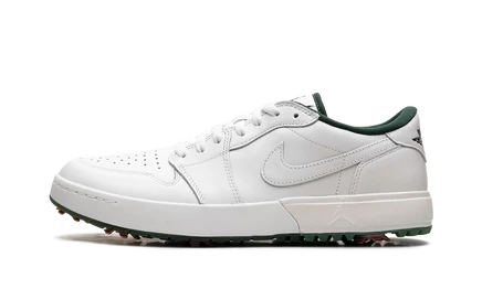 Мужские гольф-кроссовки Jordan 1 Low, бело-розовые