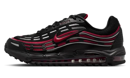 Кроссовки Nike Air Max TL 2.5 FZ4110, черные с бордовыми акцентами