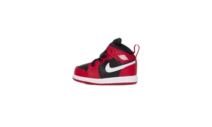 Детские кроссовки Jordan Air Jordan 1 Mid TD, черно-красно-белые