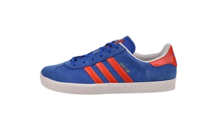 Детские кроссовки Adidas Gazelle 2, замшевые, сине-красные