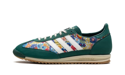 Женские кроссовки Adidas SL 72 OG x Liberty London, зеленые