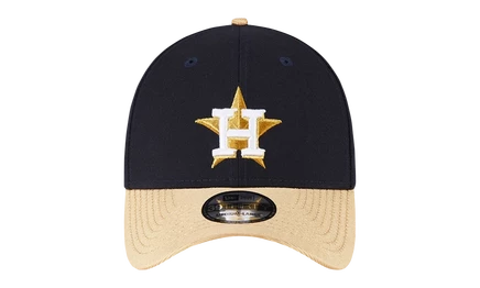 Кепка New Era 39THIRTY Astros Gold, черно-золотая