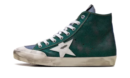 Кеды Golden Goose Francy LAB, золотистые с белой кожаной звездой