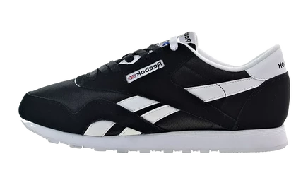 Женские кроссовки Reebok Classic Leather Nylon, черно-белые