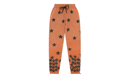 Мужские брюки Amiri Chemist Star, оранжево-черные