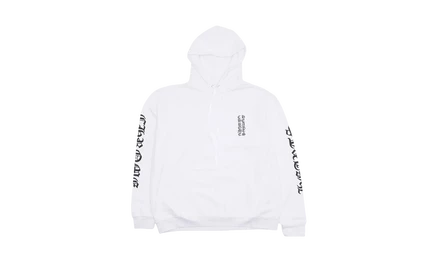 Худи Chrome Hearts Vertical Logo, белое