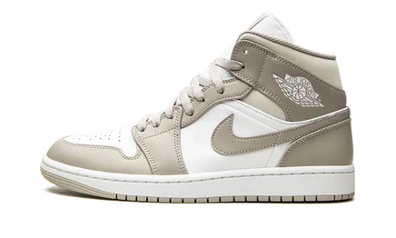 Кроссовки jordan air jordan 1 mid, бежево-серые