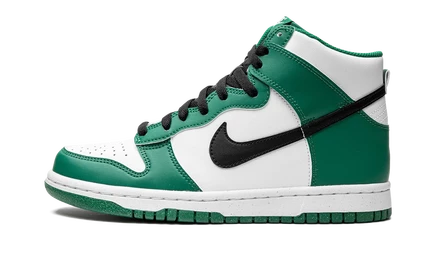 Детские кроссовки Nike Dunk High Celtics, бело-зеленые