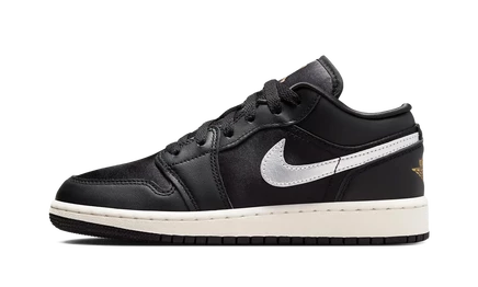 Детские кроссовки Jordan Air Jordan 1 Low SE, черно-золотые