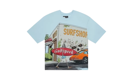 Футболка Godspeed New York Surf Shop SS, голубая