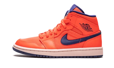 Женские кеды Jordan Air Jordan 1 Mid Turf Orange, оранжевые