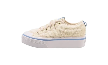 Женские кеды Adidas Nizza Platform Sherpa, белые