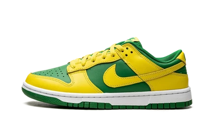 Кроссовки Nike Dunk Low Reverse Brazil, желто-зеленые
