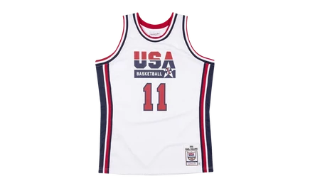 Мужская майка Mitchell & Ness Karl Malone 1992, белая