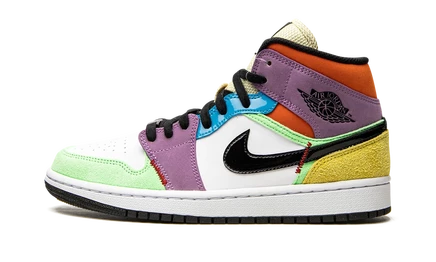 Женские кеды Jordan 1 Mid SE «Lightbulb»