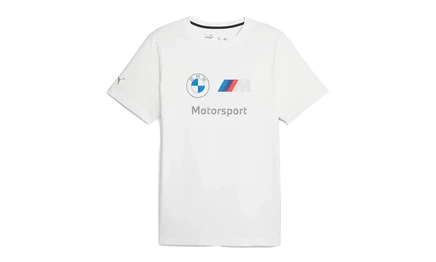 Футболка puma bmw motorsports essentials logo, белая