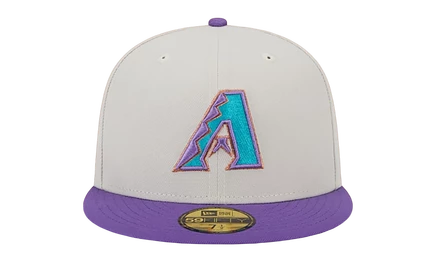 Унисекс кепка New Era Diamondbacks 2001, хаки-фиолетовая