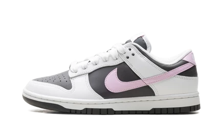 Женские кроссовки Nike Dunk Low, бело-розовые