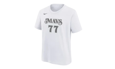 Детская футболка Nike NBA Mavericks Дончич 2024, белая