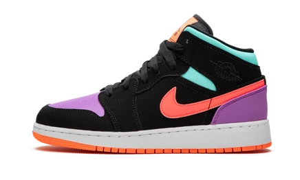 Мальчиковые кеды Jordan Air Jordan 1 Mid GS «Candy», разноцветные