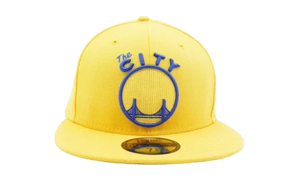 Унисекс кепка New Era 59FIFTY Warriors, желтая/серая