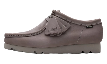 Мужские ботинки Clarks Wallabee Gore-Tex, серые нубуковые