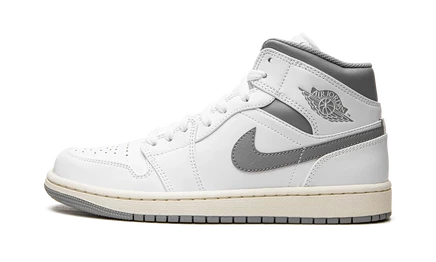 Кроссовки Jordan Air Jordan 1 Mid, бело-серые