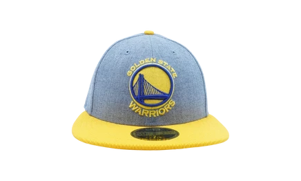 Унисекс кепка New Era 59FIFTY Warriors, голубая/желтая