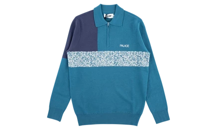 Мужской свитер Palace Blocker Knit, сине-фиолетовый